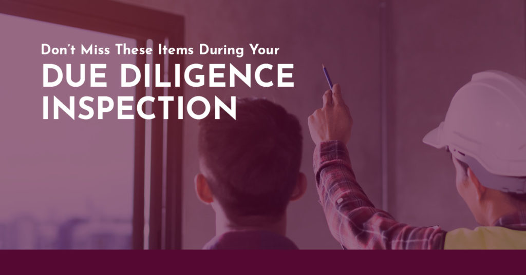 Missed Due Diligence Items